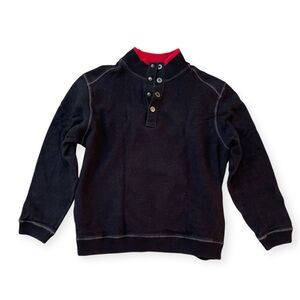 Tommy Bahama Distressed Black Pullover